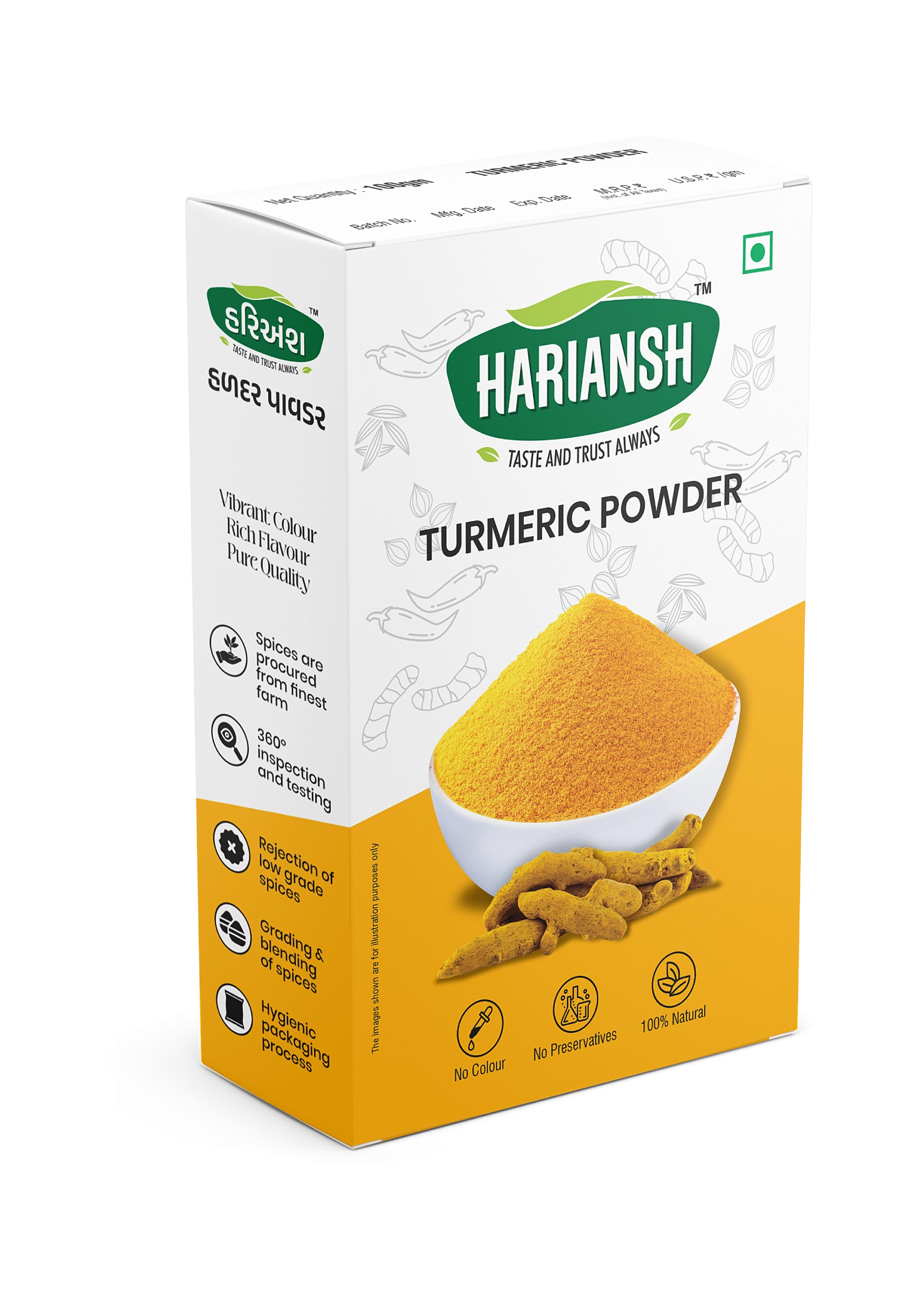 Turmeric Powder Box